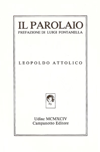 Il parolaio, copertina